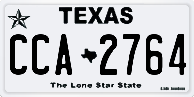 TX license plate CCA2764