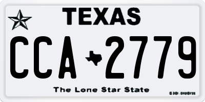 TX license plate CCA2779