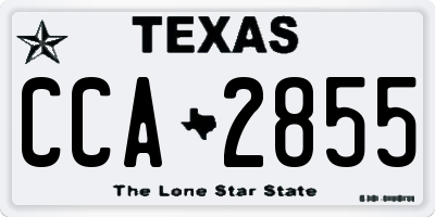 TX license plate CCA2855