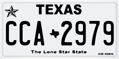 TX license plate CCA2979