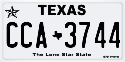 TX license plate CCA3744