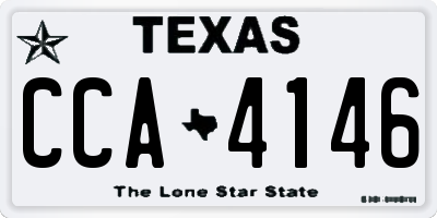 TX license plate CCA4146