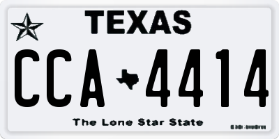 TX license plate CCA4414