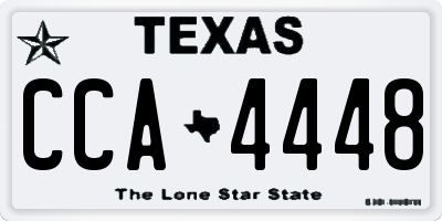 TX license plate CCA4448