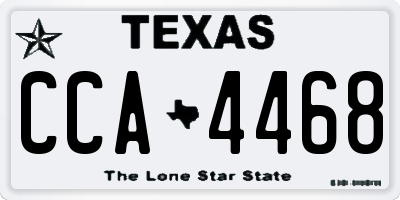 TX license plate CCA4468