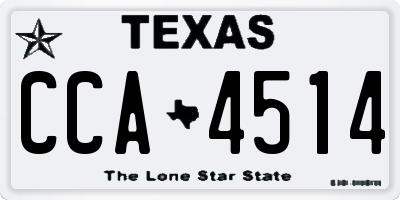 TX license plate CCA4514
