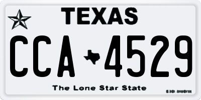 TX license plate CCA4529