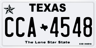 TX license plate CCA4548