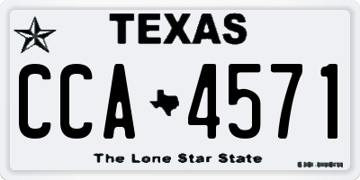 TX license plate CCA4571