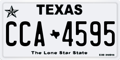 TX license plate CCA4595