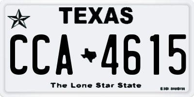 TX license plate CCA4615