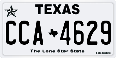 TX license plate CCA4629