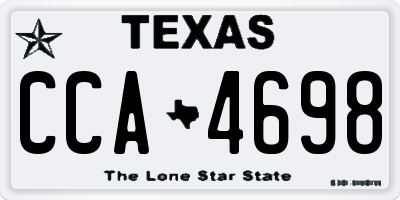 TX license plate CCA4698