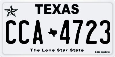 TX license plate CCA4723