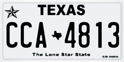 TX license plate CCA4813
