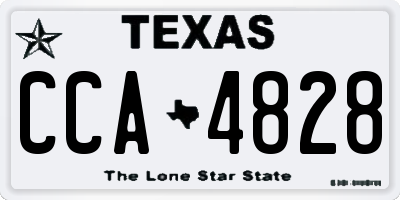 TX license plate CCA4828