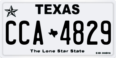 TX license plate CCA4829