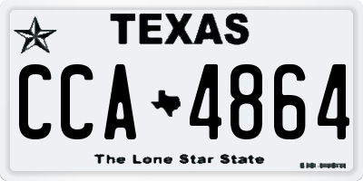 TX license plate CCA4864
