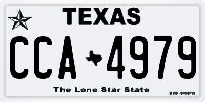 TX license plate CCA4979