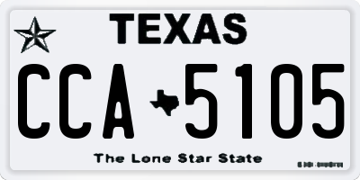 TX license plate CCA5105