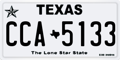 TX license plate CCA5133