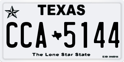 TX license plate CCA5144