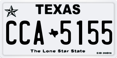 TX license plate CCA5155
