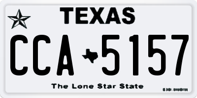 TX license plate CCA5157