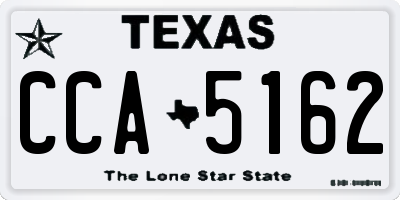 TX license plate CCA5162