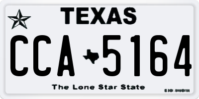 TX license plate CCA5164