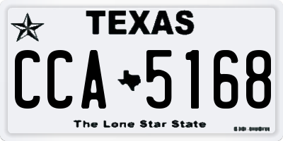 TX license plate CCA5168