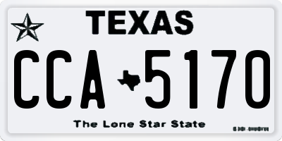 TX license plate CCA5170