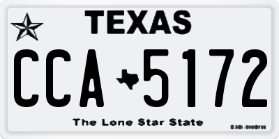 TX license plate CCA5172