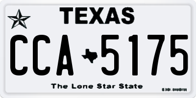 TX license plate CCA5175