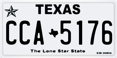 TX license plate CCA5176