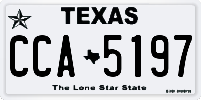 TX license plate CCA5197