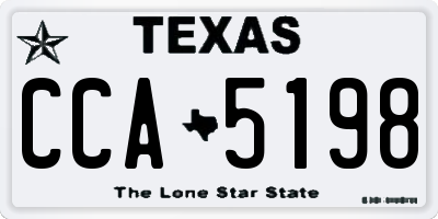 TX license plate CCA5198