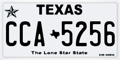 TX license plate CCA5256
