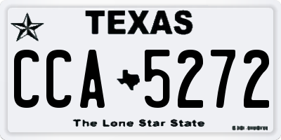 TX license plate CCA5272