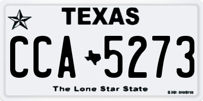 TX license plate CCA5273