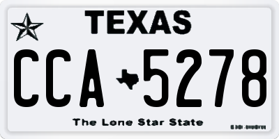 TX license plate CCA5278