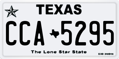 TX license plate CCA5295