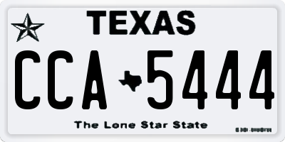TX license plate CCA5444