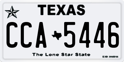 TX license plate CCA5446