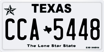 TX license plate CCA5448