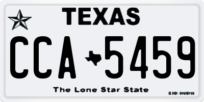 TX license plate CCA5459