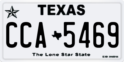 TX license plate CCA5469