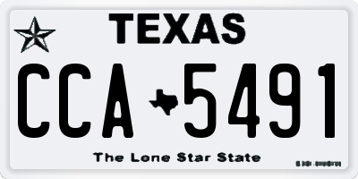 TX license plate CCA5491