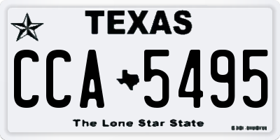 TX license plate CCA5495