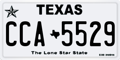 TX license plate CCA5529